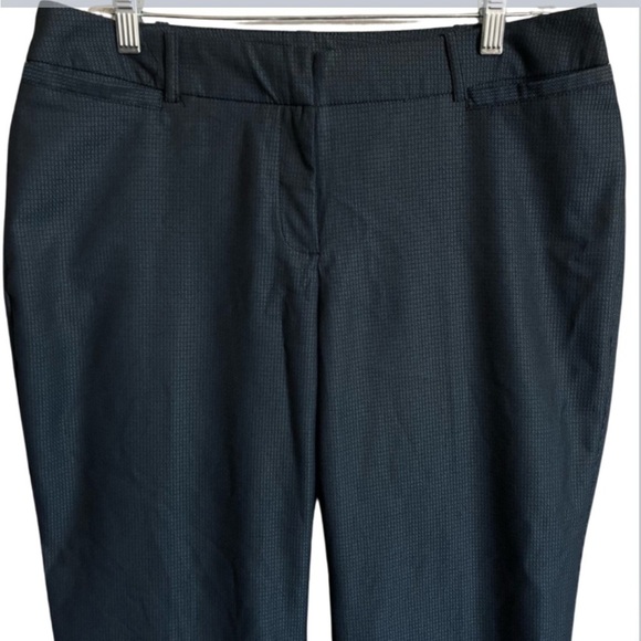 Worthington Curvy Fit Classic Navy Checkered Dress Pants Size 10 - Picture 3 of 8